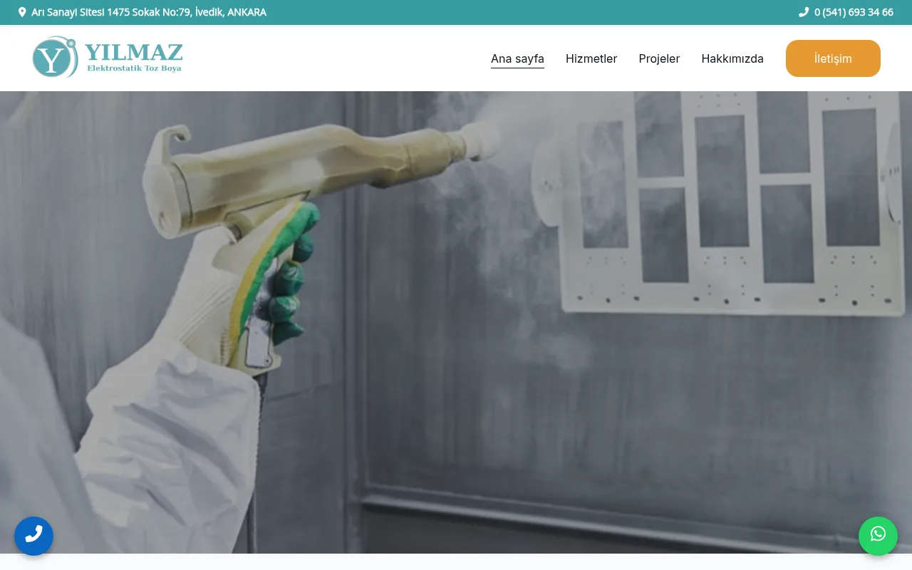 Yılmaz Electrostatic Powder Coating
